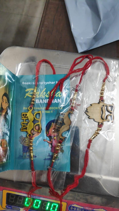 Best Bhai in the Galaxy Bottle with 3 Rakhis